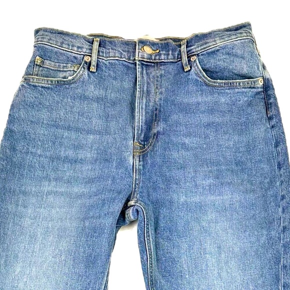 Everlane The Original Cheeky High Rise Straight Leg Jeans Mid Blue Sz 29 - Picture 4 of 14